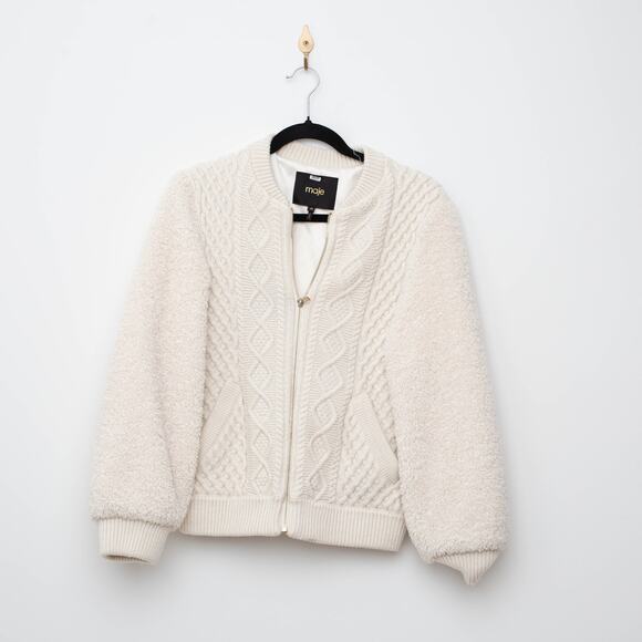 Maje Bomba Off-white Knit Sweater - Picture 5 of 11
